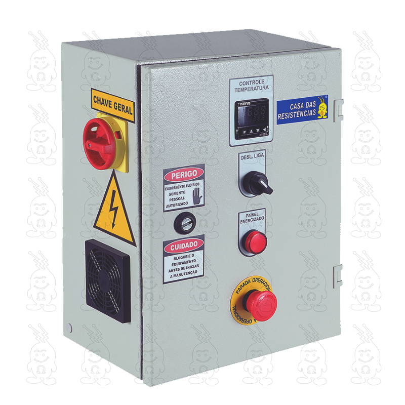 PAINEL DE CONTROLE DE TEMPERATURA 1 ZONA PARA PROCESSOS INDUSTRIAIS