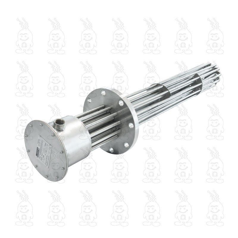 AQUECEDOR DE IMERSÃO FLANGE ANSI PARA AQUECIMENTO DE LÍQUIDOS, GASES OU VAPORES EM TANQUES