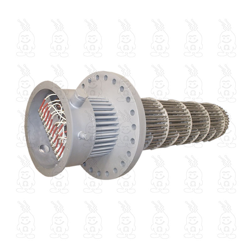 AQUECEDOR DE IMERSÃO FLANGE ANSI PARA AQUECIMENTO DE LÍQUIDOS, GASES OU VAPORES EM TANQUES