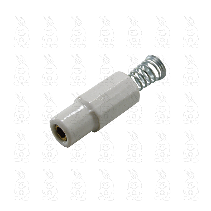 TOMADA INDUSTRIAL FÊMEA PLUG UNIPOLAR DE CERÂMICA 25A 1 POLO 4mm