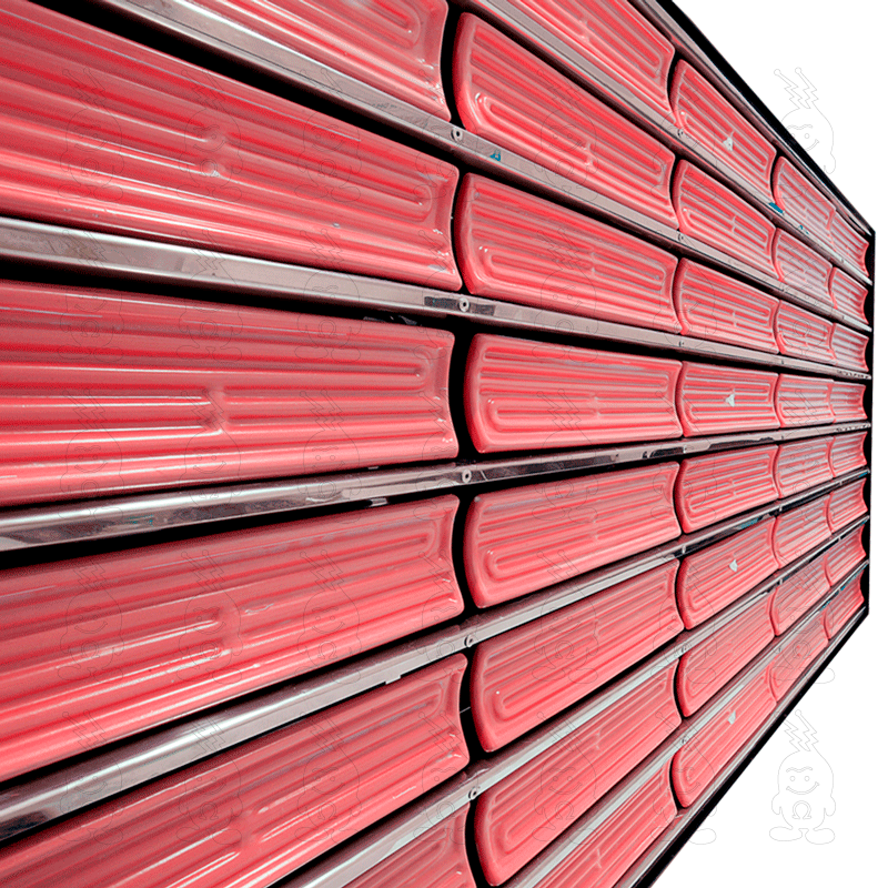 PAINEL INFRAVERMELHO DE CALHA CERÂMICA PARA TERMOFORMAGEM DE PLÁSTICOS