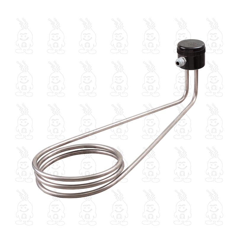 RESISTÊNCIA IMERSÃO SOBRE BORDA CIRCULAR PARA TANQUES DE GALVANOPLASTIA