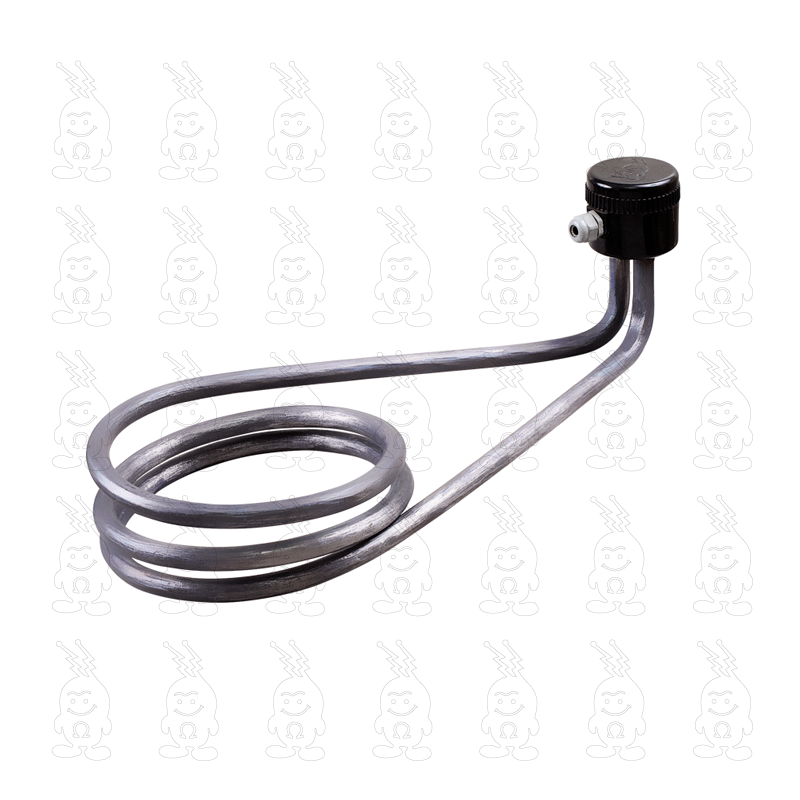 RESISTÊNCIA IMERSÃO SOBRE BORDA CIRCULAR PARA TANQUES DE GALVANOPLASTIA